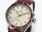 Montre Hamilton Khaki Aviation Pilot Pioneer Cadran Blanc Bracelet Cuir 38MM