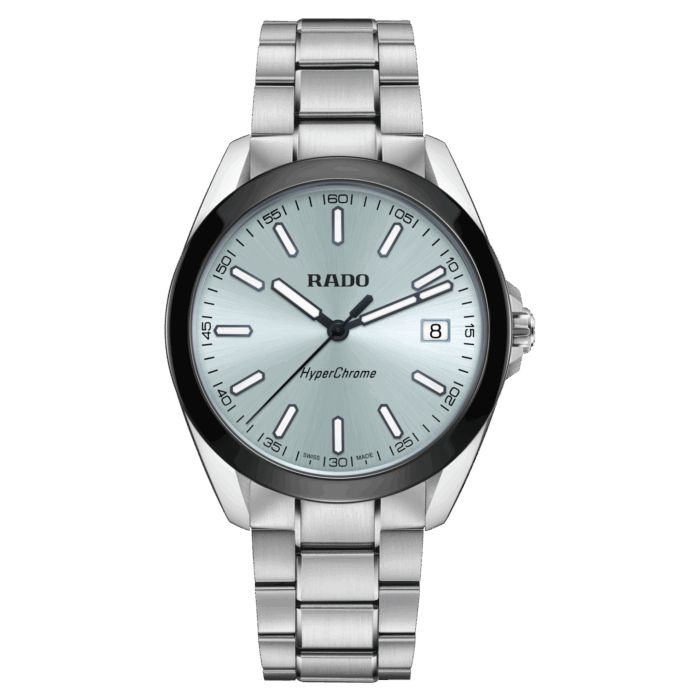Montre Rado HyperChrome Quartz Cadran Bleu Bracelet Acier 41.5MM