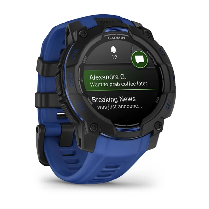 Montre Garmin Instinct 3 Amoled Noire Connectée Bracelet Caoutchouc 45MM Montre Garmin Instinct 3 Amoled Noire Connectée Bracelet Caoutchouc 45MM