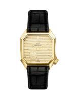 Montre MARCH LA.B Mansart Petite Seconde Golden Hour Cadran Doré Bracelet Cuir 39MM