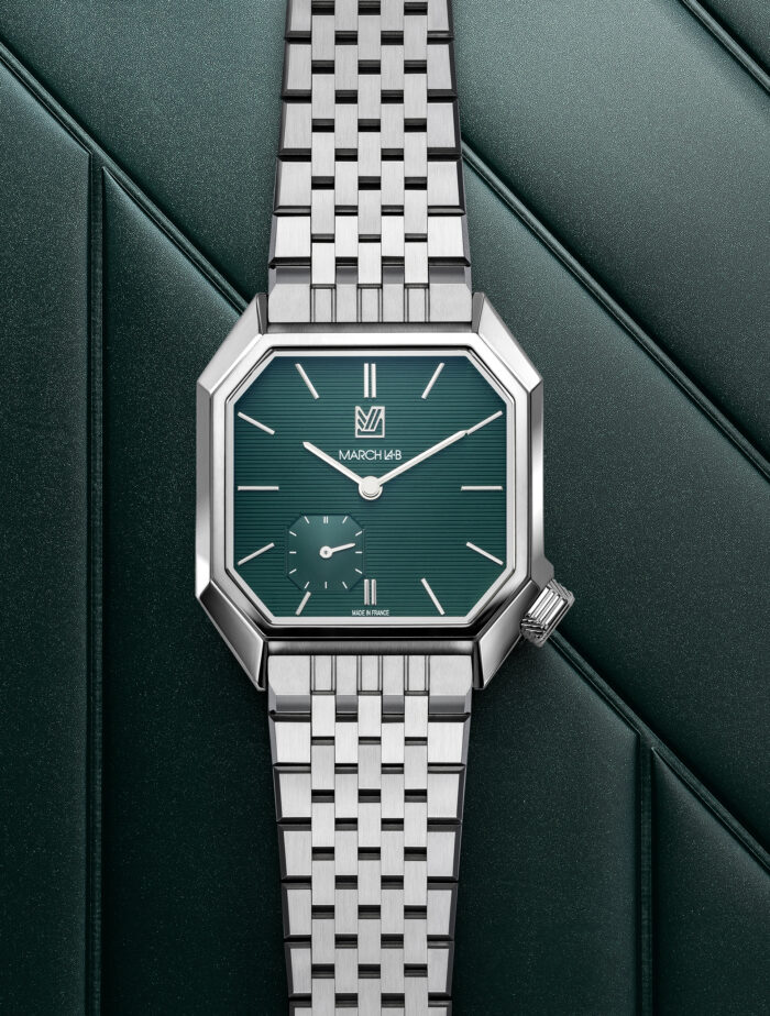 Montre MARCH LA.B Mansart Petite Seconde Grall Cadran Vert 39MM Montre MARCH LA.B Mansart Petite Seconde Grall Cadran Vert 39MM