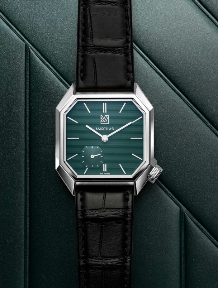Montre MARCH LA.B Mansart Petite Seconde Grall Cadran Vert 39MM Montre MARCH LA.B Mansart Petite Seconde Grall Cadran Vert 39MM