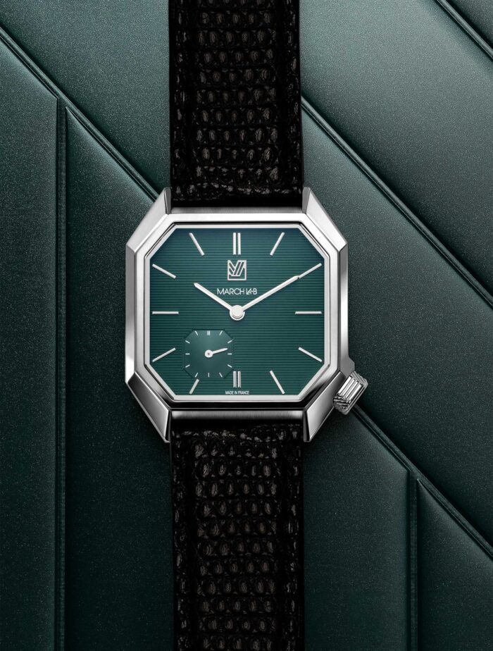 Montre MARCH LA.B Mansart Petite Seconde Grall Cadran Vert 39MM Montre MARCH LA.B Mansart Petite Seconde Grall Cadran Vert 39MM