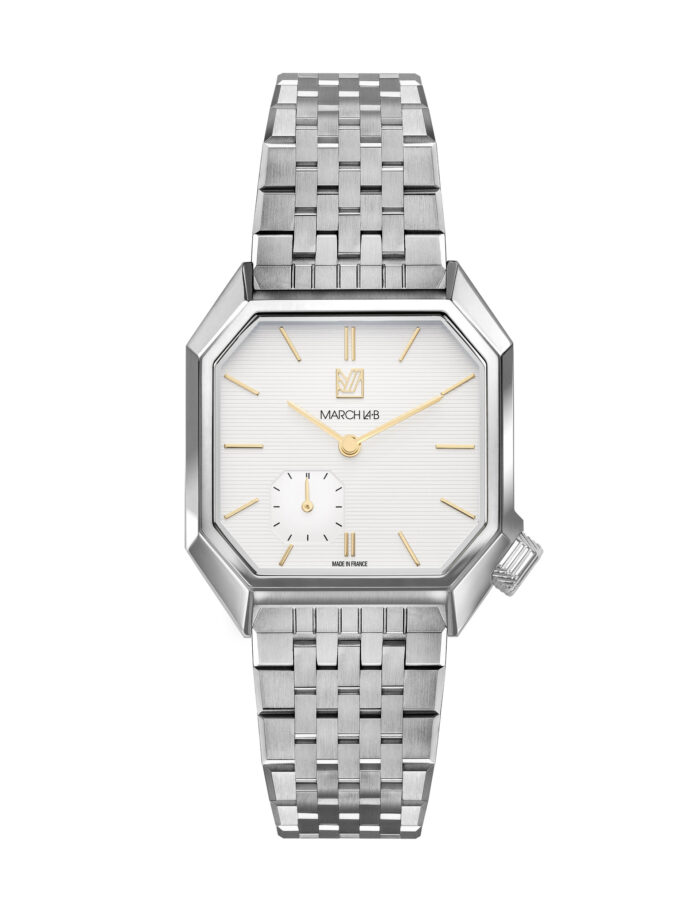 Montre MARCH LA.B Mansart Petite Seconde Shelter Cadran Blanc 39MM