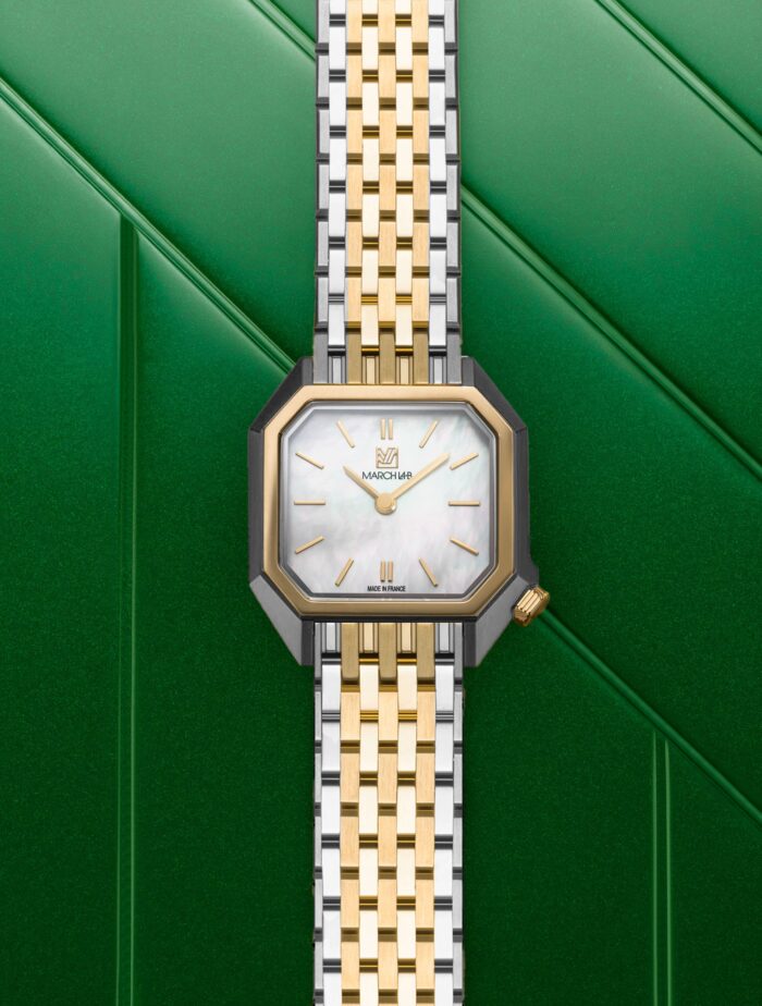 Montre MARCH LA.B Lady Mansart Nacre Quartz Bracelet Acier Montre MARCH LA.B Lady Mansart Nacre Quartz Bracelet Acier
