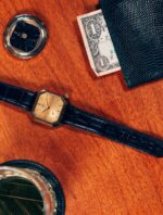 Montre MARCH LA.B Mansart Petite Seconde Golden Hour Cadran Doré Bracelet Cuir 39MM
