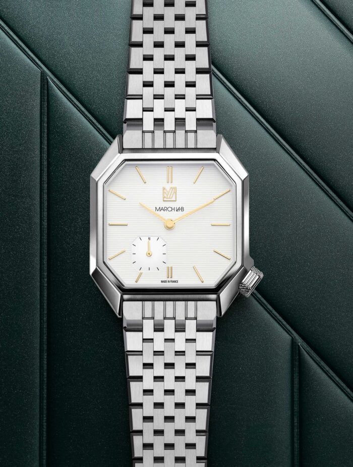 Montre MARCH LA.B Mansart Petite Seconde Shelter Cadran Blanc 39MM Montre MARCH LA.B Mansart Petite Seconde Shelter Cadran Blanc 39MM