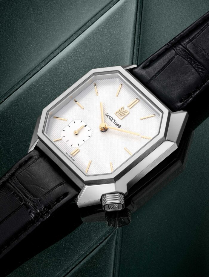 Montre MARCH LA.B Mansart Petite Seconde Shelter Cadran Blanc 39MM Montre MARCH LA.B Mansart Petite Seconde Shelter Cadran Blanc 39MM