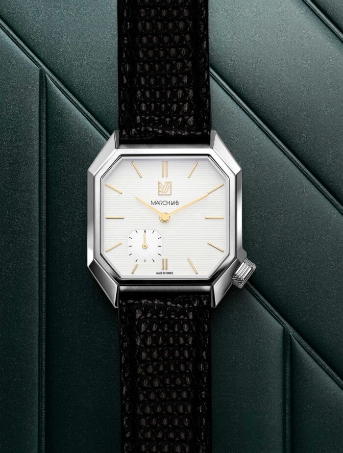 Montre MARCH LA.B Mansart Petite Seconde Shelter Cadran Blanc 39MM Montre MARCH LA.B Mansart Petite Seconde Shelter Cadran Blanc 39MM