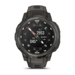 Montre Garmin Instinct Crossover Amoled Grise Connectée Bracelet Caoutchouc