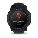 Montre Garmin Instinct 3 Amoled Noire Connectée Bracelet Caoutchouc 50MM