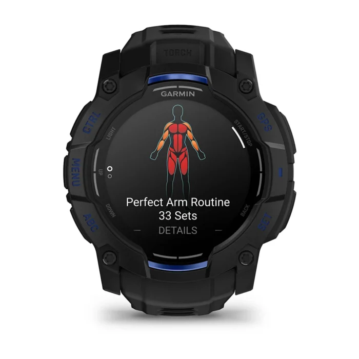 Montre Garmin Instinct 3 Amoled Noire Connectée Bracelet Caoutchouc 50MM Montre Garmin Instinct 3 Amoled Noire Connectée Bracelet Caoutchouc 50MM
