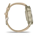 Montre Garmin Venu 4 Lunar Gold Connectée Bracelet Cuir + Silicone 41MM
