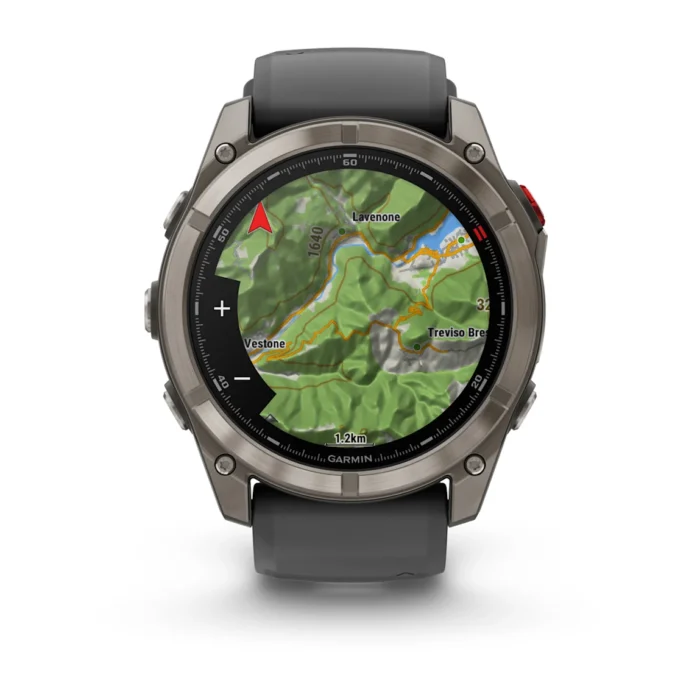 Montre Garmin Fenix 8 Pro Amoled Sapphire Titanium Connectée Bracelet Caoutchouc 51MM Montre Garmin Fenix 8 Pro Amoled Sapphire Titanium Connectée Bracelet Caoutchouc 51MM