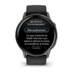 Montre Garmin Venu 4 Gris Connectée Bracelet Silicone 45MM