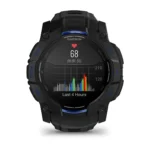 Montre Garmin Instinct 3 Amoled Noire Connectée Bracelet Caoutchouc 50MM