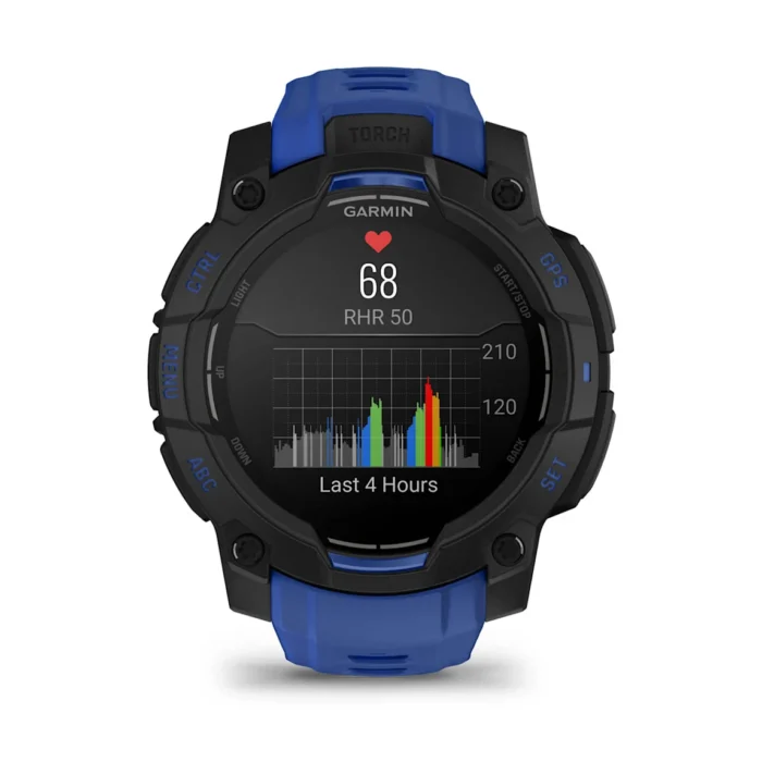 Montre Garmin Instinct 3 Amoled Noire Connectée Bracelet Caoutchouc 45MM Montre Garmin Instinct 3 Amoled Noire Connectée Bracelet Caoutchouc 45MM