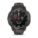 Montre Garmin Instinct Crossover Amoled Grise Connectée Bracelet Caoutchouc