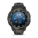 Montre Garmin Instinct Crossover Amoled Grise Connectée Bracelet Caoutchouc