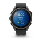 Montre Garmin Fenix 8 Pro Amoled Sapphire Titane Carbone Grey DLC Connectée Bracelet Caoutchouc 47MM