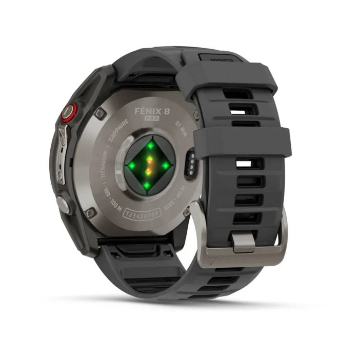 Montre Garmin Fenix 8 Pro Amoled Sapphire Titanium Connectée Bracelet Caoutchouc 51MM Montre Garmin Fenix 8 Pro Amoled Sapphire Titanium Connectée Bracelet Caoutchouc 51MM