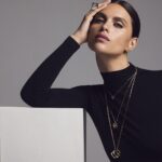 Pendentif Dinh Van Le Pavé Petit Modèle sur Chaîne Or Jaune