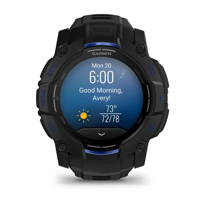Montre Garmin Instinct 3 Amoled Noire Connectée Bracelet Caoutchouc 50MM Montre Garmin Instinct 3 Amoled Noire Connectée Bracelet Caoutchouc 50MM