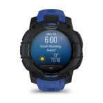Montre Garmin Instinct 3 Amoled Noire Connectée Bracelet Caoutchouc 45MM