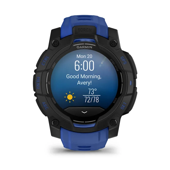 Montre Garmin Instinct 3 Amoled Noire Connectée Bracelet Caoutchouc 45MM Montre Garmin Instinct 3 Amoled Noire Connectée Bracelet Caoutchouc 45MM