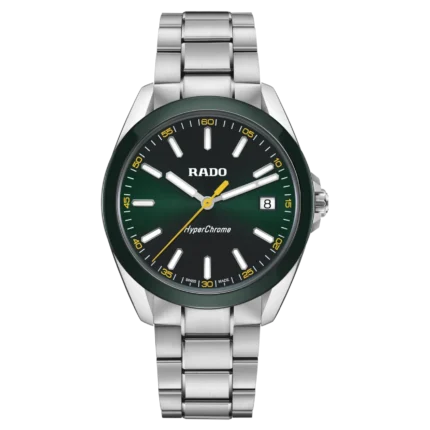 Montre Rado HyperChrome Quartz Cadran Vert Bracelet Acier 41.5MM