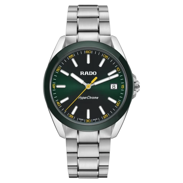 Montre Rado HyperChrome Quartz Cadran Vert Bracelet Acier 41.5MM
