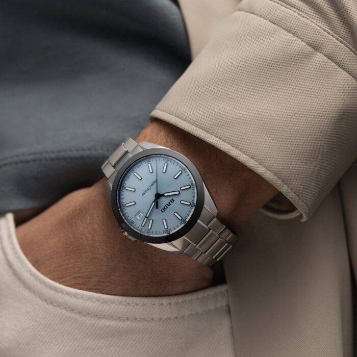 Montre Rado HyperChrome Quartz Cadran Bleu Bracelet Acier 41.5MM