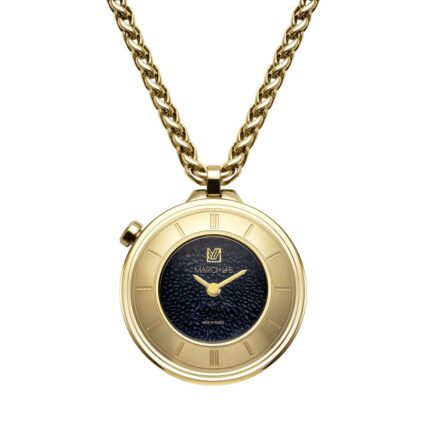 Montre Sautoir MARCH LA.B Lady Volante Supreme Caviar Quartz Cadran Noir 30MM