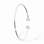 Bracelet Dinh Van Le Cube Diamant Moyen Modèle Diamant Or Blanc