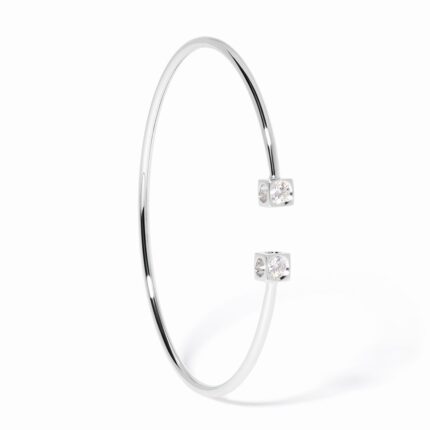 Bracelet Dinh Van Le Cube Diamant Moyen Modèle Diamant Or Blanc
