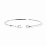 Bracelet Dinh Van Le Cube Diamant Moyen Modèle Diamant Or Blanc