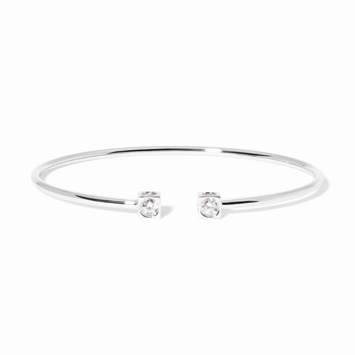 Bracelet Dinh Van Le Cube Diamant Moyen Modèle Diamant Or Blanc Bracelet Dinh Van Le Cube Diamant Moyen Modèle Diamant Or Blanc
