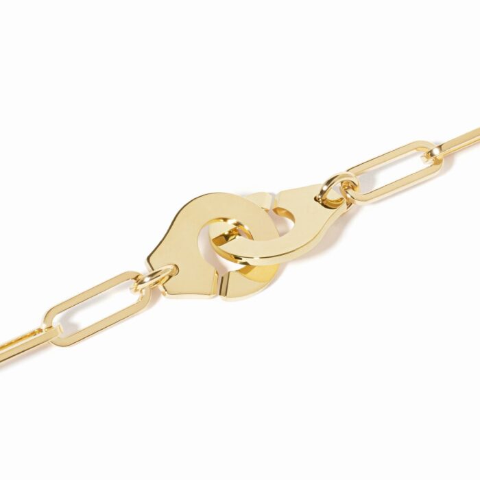 Bracelet Dinh Van Menottes sur Chaîne Grand Modèle 19cm Or Jaune Bracelet Dinh Van Menottes sur Chaîne Grand Modèle 19cm Or Jaune