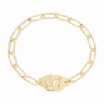 Bracelet Dinh Van Menottes sur Chaîne Grand Modèle 19cm Or Jaune