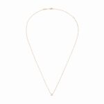 Collier Dinh Van Le Cube Diamant sur Chaîne Diamant Or Rose