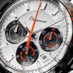 Montre Depancel Allure Chrono Auto Cadran Argenté Bracelet Cuir 43MM