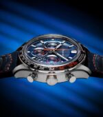 Montre Depancel Allure Chrono Auto Cadran Bleu Bracelet Cuir 43MM