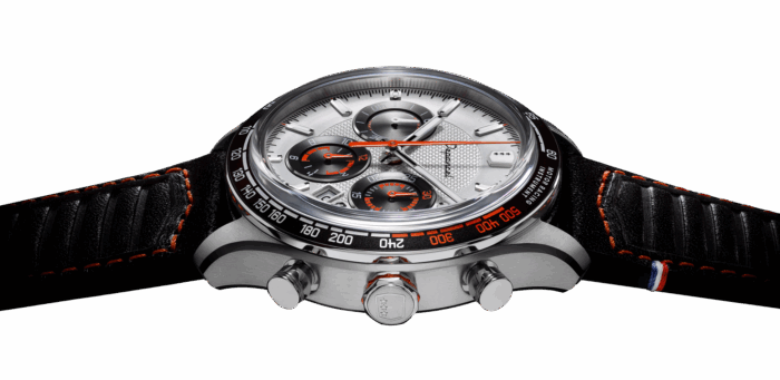 Montre Depancel Allure Chrono Auto Cadran Argenté Bracelet Cuir 43MM Montre Depancel Allure Chrono Auto Cadran Argenté Bracelet Cuir 43MM