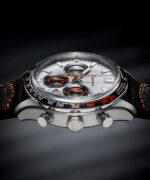 Montre Depancel Allure Chrono Auto Cadran Argenté Bracelet Cuir 43MM