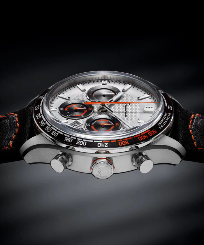 Montre Depancel Allure Chrono Auto Cadran Argenté Bracelet Cuir 43MM Montre Depancel Allure Chrono Auto Cadran Argenté Bracelet Cuir 43MM