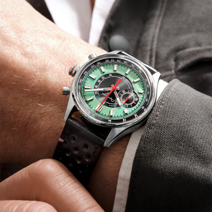 Montre Depancel Allure Mono Eye Mint Green Quartz Cadran Vert Bracelet Cuir 39MM Montre Depancel Allure Mono Eye Mint Green Quartz Cadran Vert Bracelet Cuir 39MM