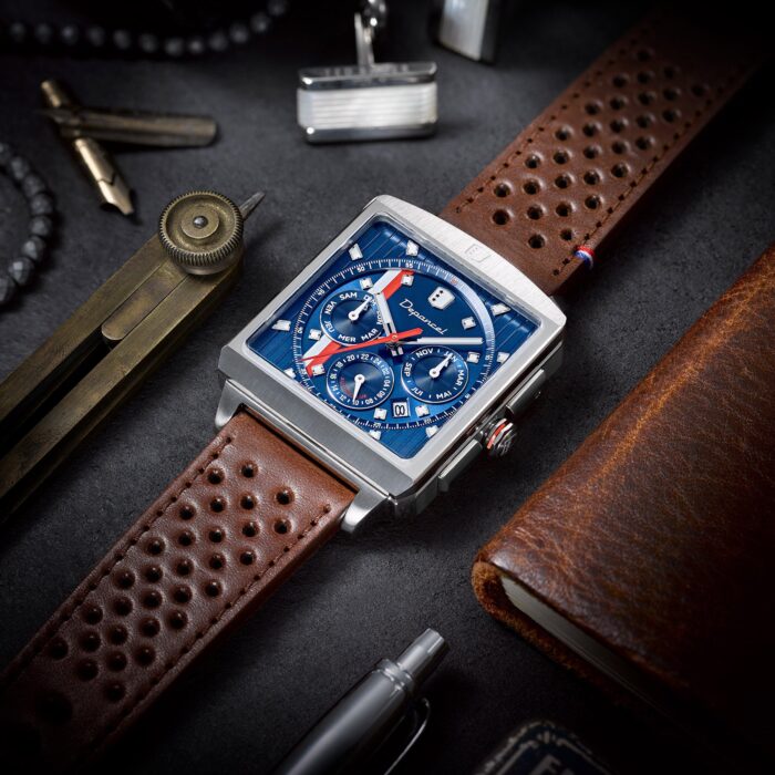 Montre Depancel Série R01 Blue Auto Cadran Bleu Bracelet Cuir 43MM Montre Depancel Série R01 Blue Auto Cadran Bleu Bracelet Cuir 43MM