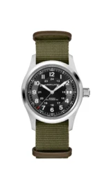 Montre Hamilton Call of Duty Black Ops 7 Khaki Field Edition Limitée Auto Cadran Noir Bracelet Textile 38MM