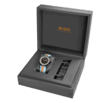 Montre Mido Multifort Chronometer 1 Racer Auto Cadran Noir Bracelet Cuir 42MM