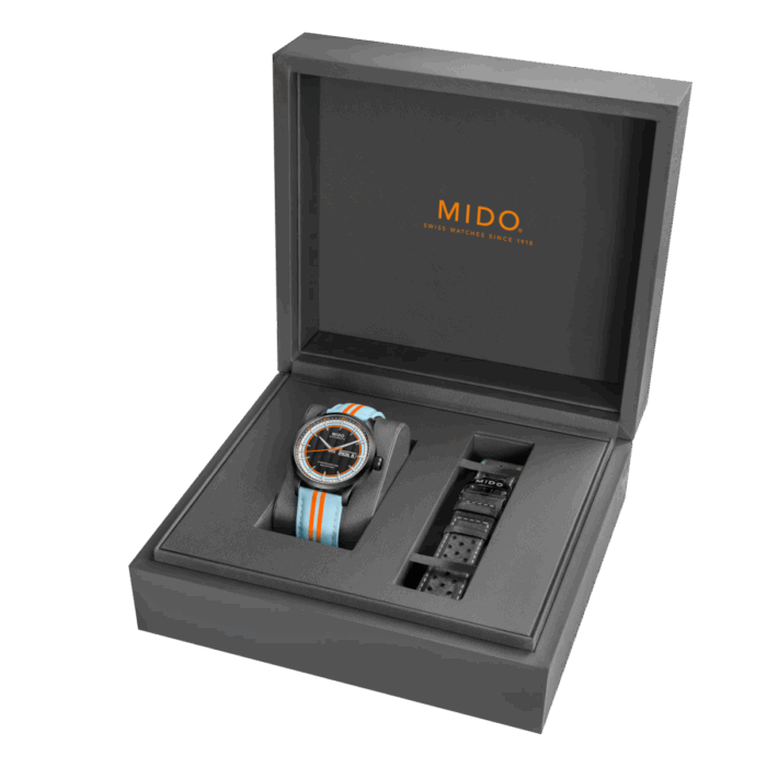 Montre Mido Multifort Chronometer 1 Racer Auto Cadran Noir Bracelet Cuir 42MM Montre Mido Multifort Chronometer 1 Racer Auto Cadran Noir Bracelet Cuir 42MM